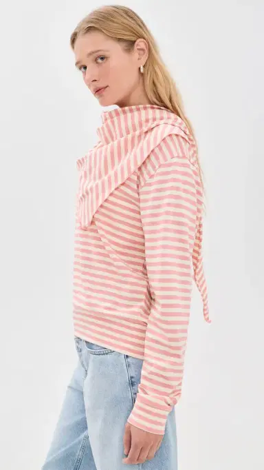 Lioness Olsen Long Sleeve Tee Pink Cream tripe | Thumbnail 4 Lioness Olsen Long Sleeve Tee Pink Cream tripe | Thumbnail 4