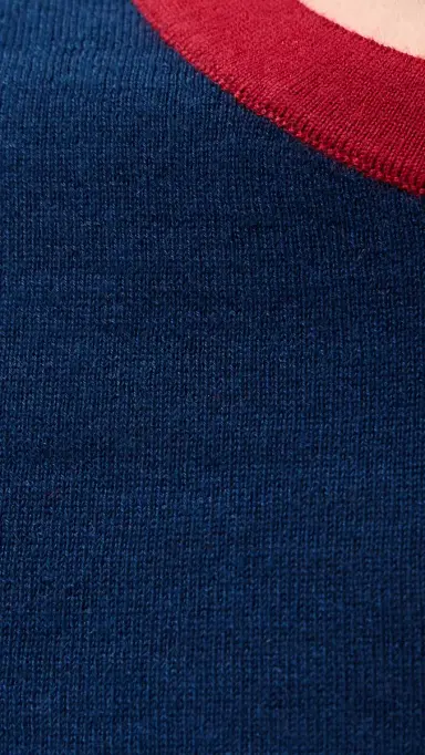 Guest In Residence Airy Ringer Tee Navy/Carmine L | Thumbnail 6 Guest In Residence Airy Ringer Tee Navy/Carmine L | Thumbnail 6