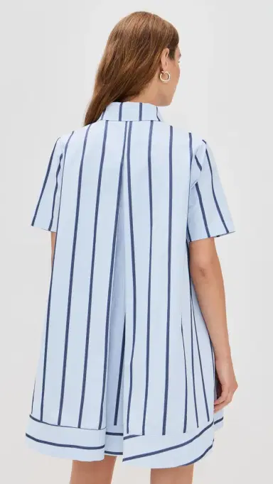 English Factory triped Mini Dress Blue/Navy tripe | Thumbnail 3 English Factory triped Mini Dress Blue/Navy tripe | Thumbnail 3