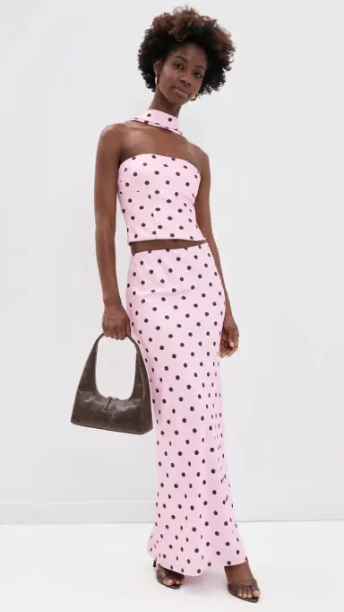 Runaway The Label Blaine Reverse Halter Top usk/Choc Polka | Thumbnail 5 Runaway The Label Blaine Reverse Halter Top usk/Choc Polka | Thumbnail 5