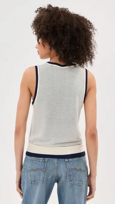 LE BOP Rina Tank Top White/idnight | Thumbnail 3 LE BOP Rina Tank Top White/idnight | Thumbnail 3