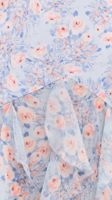 For Love & Lemons Elea Maxi Dress Blue | Thumbnail 6 For Love & Lemons Elea Maxi Dress Blue | Thumbnail 6