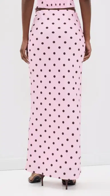 Runaway the Label Blaine Maxi Skirt MUK/CHOC POLKA | Thumbnail 3 Runaway the Label Blaine Maxi Skirt MUK/CHOC POLKA | Thumbnail 3