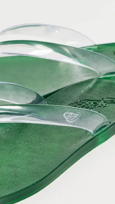 Ancient Greek Sandals Jelly Flip Flops Clear/Green | Thumbnail 6 Ancient Greek Sandals Jelly Flip Flops Clear/Green | Thumbnail 6