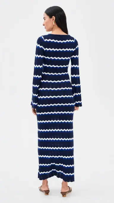 Seven Wonders Sofia Knit Maxi Dress Navy/White | Thumbnail 3 Seven Wonders Sofia Knit Maxi Dress Navy/White | Thumbnail 3