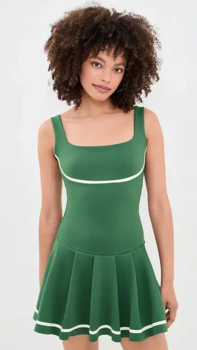 Port de Bras Blair Dress Emerald/Chantilly M | Thumbnail 2 Port de Bras Blair Dress Emerald/Chantilly M | Thumbnail 2