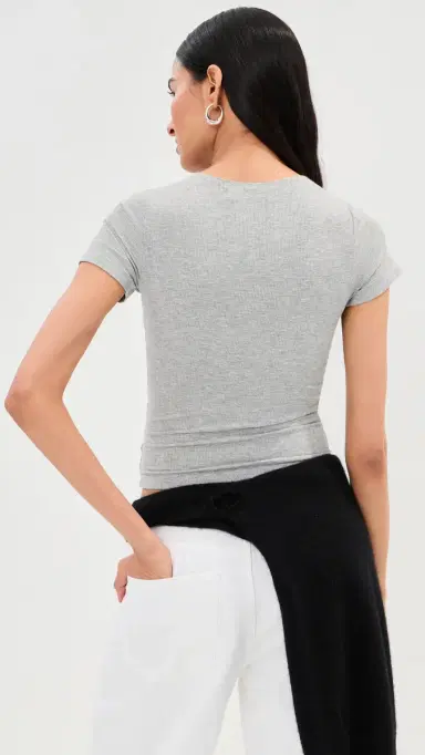 LE BOP Bisou Top Heather Grey L | Thumbnail 3 LE BOP Bisou Top Heather Grey L | Thumbnail 3