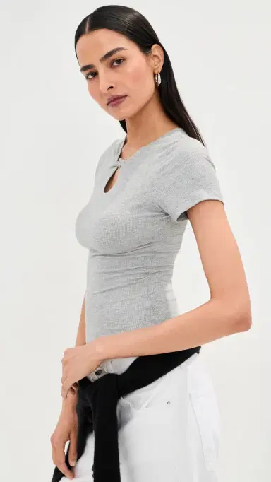 LE BOP Bisou Top Heather Grey L | Thumbnail 4 LE BOP Bisou Top Heather Grey L | Thumbnail 4