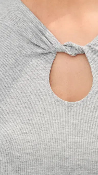 LE BOP Bisou Top Heather Grey L | Thumbnail 6 LE BOP Bisou Top Heather Grey L | Thumbnail 6