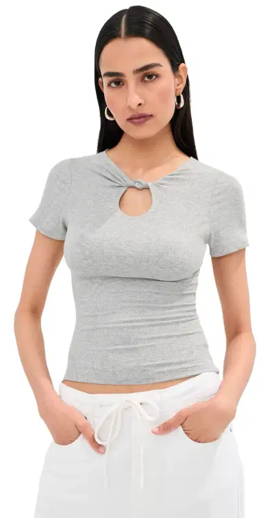 LE BOP Bisou Top Heather Grey L | Thumbnail 1 LE BOP Bisou Top Heather Grey L | Thumbnail 1