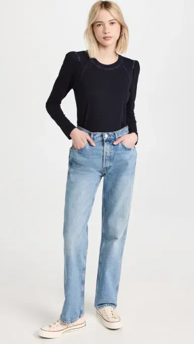 Veronica Beard Jean Mason Baseball Tee Navy | Thumbnail 5 Veronica Beard Jean Mason Baseball Tee Navy | Thumbnail 5