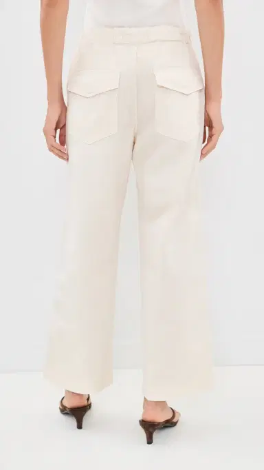 AMO Easy Drawstring Slouch Crop Trousers Bone | Thumbnail 3 AMO Easy Drawstring Slouch Crop Trousers Bone | Thumbnail 3