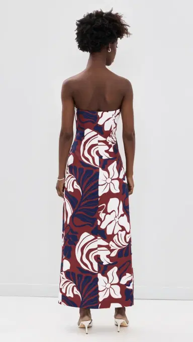 Seven Wonders arta Maxi Dress Azure Print Red/Navy | Thumbnail 3 Seven Wonders arta Maxi Dress Azure Print Red/Navy | Thumbnail 3