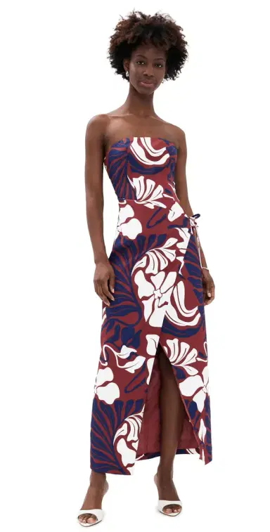 Seven Wonders arta Maxi Dress Azure Print Red/Navy | Thumbnail 1 Seven Wonders arta Maxi Dress Azure Print Red/Navy | Thumbnail 1