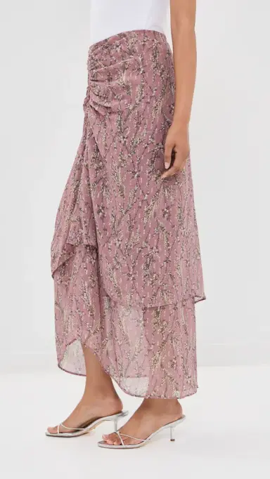 Veronica Beard Sira Skirt Orchid Haze Multi 8 | Thumbnail 4 Veronica Beard Sira Skirt Orchid Haze Multi 8 | Thumbnail 4
