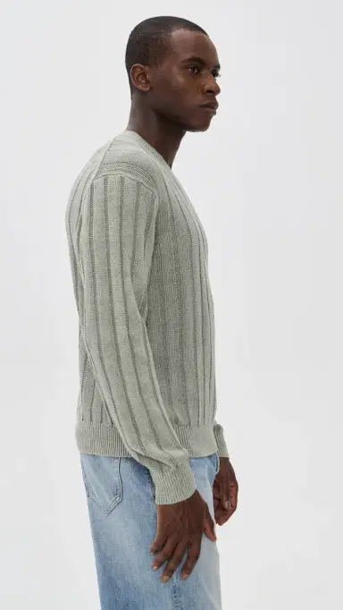 Madewell x Shopbop Wide Rib Linen Sweater Light age | Thumbnail 5 Madewell x Shopbop Wide Rib Linen Sweater Light age | Thumbnail 5