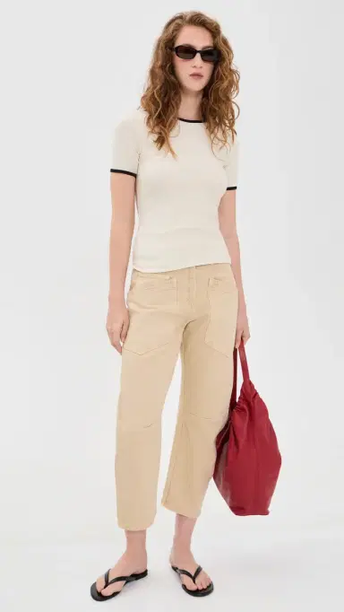 La Ligne Ringer e'Rib Tee Cream/Black | Thumbnail 5 La Ligne Ringer e'Rib Tee Cream/Black | Thumbnail 5