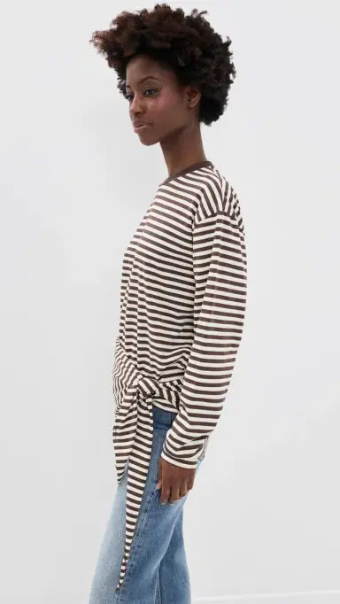Lioness Olsen Long Sleeve Tee DARK CHOCOLATE TRIPE | Thumbnail 4 Lioness Olsen Long Sleeve Tee DARK CHOCOLATE TRIPE | Thumbnail 4