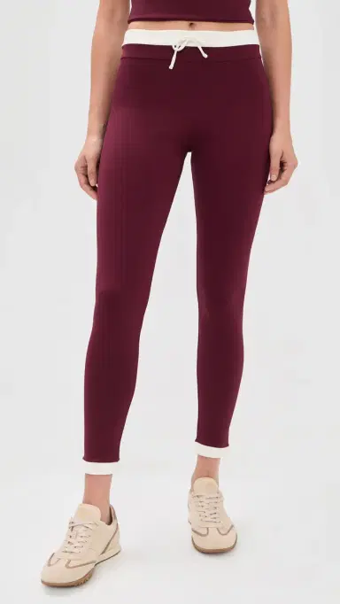 Port de Bras Anne Full Leggings Burgundy/Chantilly M | Thumbnail 2 Port de Bras Anne Full Leggings Burgundy/Chantilly M | Thumbnail 2