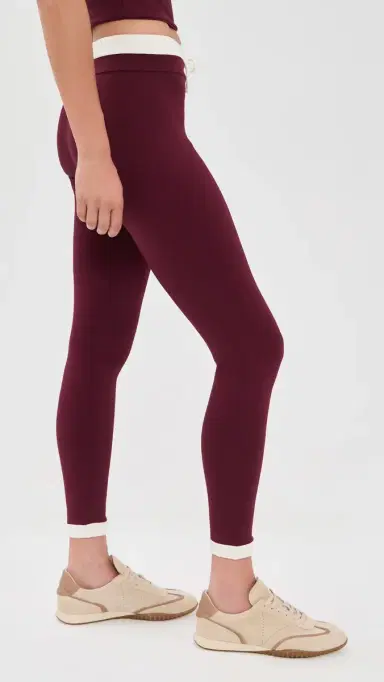 Port de Bras Anne Full Leggings Burgundy/Chantilly M | Thumbnail 4 Port de Bras Anne Full Leggings Burgundy/Chantilly M | Thumbnail 4