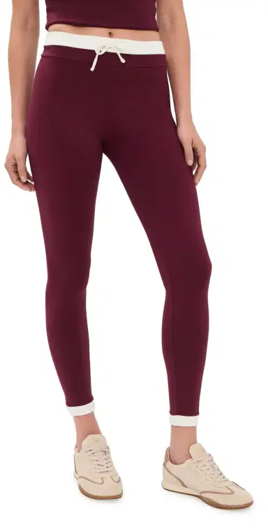 Port de Bras Anne Full Leggings Burgundy/Chantilly M | Thumbnail 1 Port de Bras Anne Full Leggings Burgundy/Chantilly M | Thumbnail 1