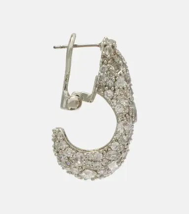 Jennifer Behr Crystal-embellished hoop earrings | Thumbnail 2 Jennifer Behr Crystal-embellished hoop earrings | Thumbnail 2