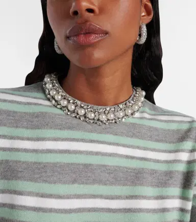 Jennifer Behr Crystal-embellished hoop earrings | Thumbnail 5 Jennifer Behr Crystal-embellished hoop earrings | Thumbnail 5