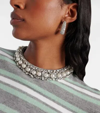 Jennifer Behr Crystal-embellished hoop earrings | Thumbnail 6 Jennifer Behr Crystal-embellished hoop earrings | Thumbnail 6