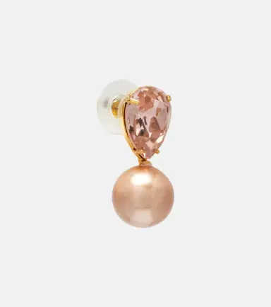 Jennifer Behr Simone crystal-embellished pearl earrings | Thumbnail 3 Jennifer Behr Simone crystal-embellished pearl earrings | Thumbnail 3