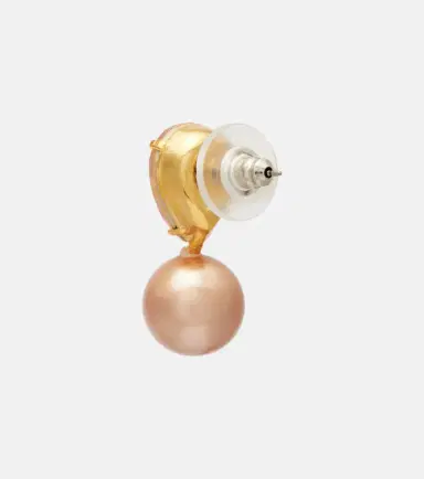 Jennifer Behr Simone crystal-embellished pearl earrings | Thumbnail 4 Jennifer Behr Simone crystal-embellished pearl earrings | Thumbnail 4