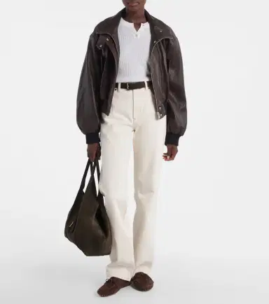 Tod's T Timeless Medium suede tote bag | Thumbnail 5 Tod's T Timeless Medium suede tote bag | Thumbnail 5