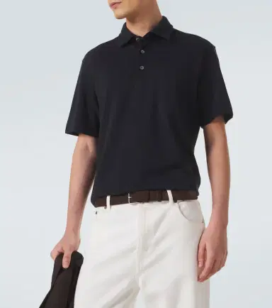 Zegna Cotton piqué polo shirt | Thumbnail 4 Zegna Cotton piqué polo shirt | Thumbnail 4