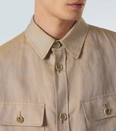Giorgio Armani Linen overshirt | Thumbnail 3 Giorgio Armani Linen overshirt | Thumbnail 3