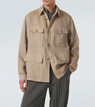 Giorgio Armani Linen overshirt | Thumbnail 6 Giorgio Armani Linen overshirt | Thumbnail 6