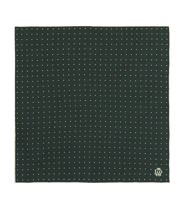 Polka-dot silk twill scarf Polka-dot silk twill scarf