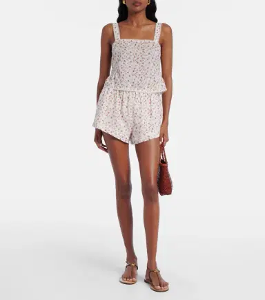 Posse Charlotte floral cotton shorts | Thumbnail 2 Posse Charlotte floral cotton shorts | Thumbnail 2