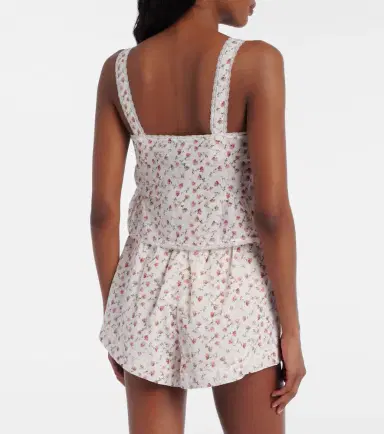 Posse Charlotte floral cotton shorts | Thumbnail 6 Posse Charlotte floral cotton shorts | Thumbnail 6