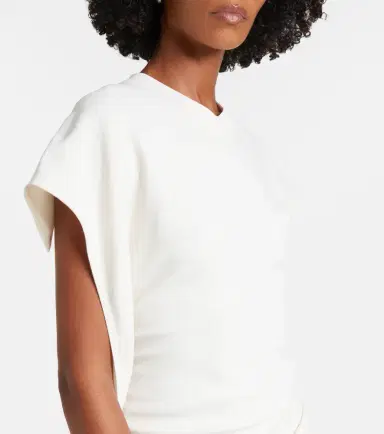 Victoria Beckham Victoria draped crêpe satin midi dress | Thumbnail 2 Victoria Beckham Victoria draped crêpe satin midi dress | Thumbnail 2