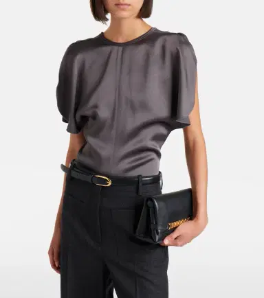 Victoria Beckham Bela crêpe satin top | Thumbnail 2 Victoria Beckham Bela crêpe satin top | Thumbnail 2