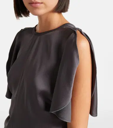Victoria Beckham Bela crêpe satin top | Thumbnail 4 Victoria Beckham Bela crêpe satin top | Thumbnail 4