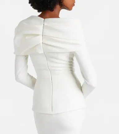 Safiyaa Millie draped crêpe gown | Thumbnail 3 Safiyaa Millie draped crêpe gown | Thumbnail 3