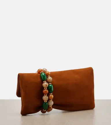 Jimmy Choo Zandra beaded suede clutch | Thumbnail 3 Jimmy Choo Zandra beaded suede clutch | Thumbnail 3