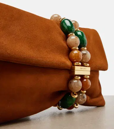 Jimmy Choo Zandra beaded suede clutch | Thumbnail 4 Jimmy Choo Zandra beaded suede clutch | Thumbnail 4