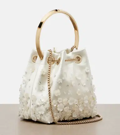 Jimmy Choo Bon Bon Small embellished satin bucket bag | Thumbnail 3 Jimmy Choo Bon Bon Small embellished satin bucket bag | Thumbnail 3