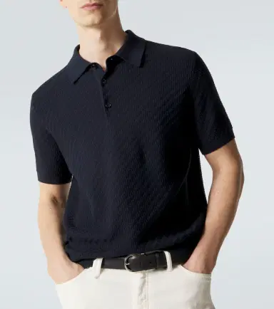Brioni Cotton, silk, and cashmere polo shirt | Thumbnail 5 Brioni Cotton, silk, and cashmere polo shirt | Thumbnail 5