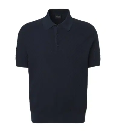 Brioni Cotton, silk, and cashmere polo shirt | Thumbnail 1 Brioni Cotton, silk, and cashmere polo shirt | Thumbnail 1