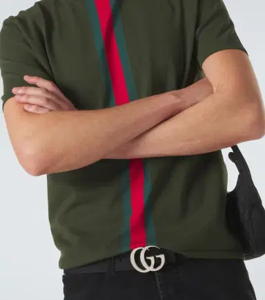 Gucci Web Stripe knitted cotton T-shirt | Thumbnail 4 Gucci Web Stripe knitted cotton T-shirt | Thumbnail 4