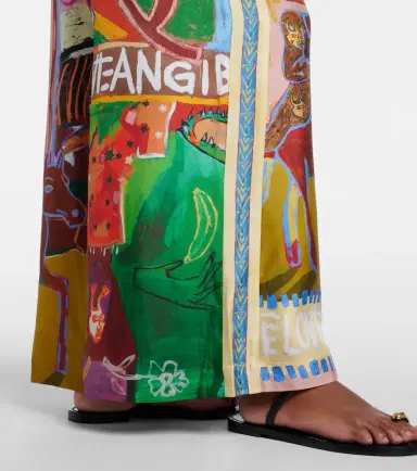 Alemais Alémais x MLAK printed silk twill wide-leg pants | Thumbnail 2 Alemais Alémais x MLAK printed silk twill wide-leg pants | Thumbnail 2