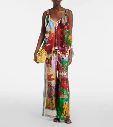 ALÉMAIS Alémais x MLAK printed silk twill top | Thumbnail 2 ALÉMAIS Alémais x MLAK printed silk twill top | Thumbnail 2
