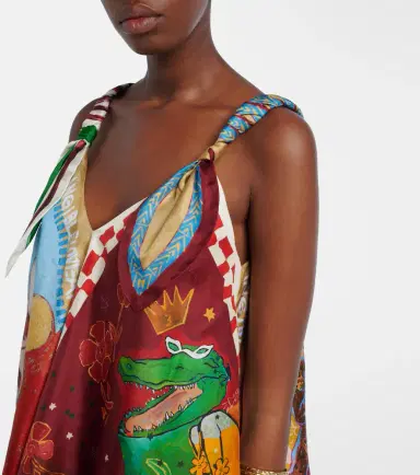 ALÉMAIS Alémais x MLAK printed silk twill top | Thumbnail 4 ALÉMAIS Alémais x MLAK printed silk twill top | Thumbnail 4